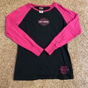 Vintage Y2K Harley Davidson long sleeve shirt